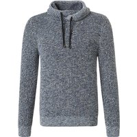 RAGMAN Herren Pullover blau unifarben von RAGMAN