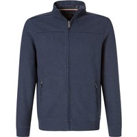 RAGMAN Herren Cardigan blau Baumwolle unifarben von RAGMAN