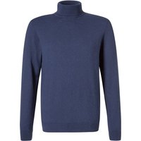 RAGMAN Herren Rollkragenpullover blau unifarben von RAGMAN