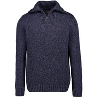 RAGMAN Herren Troyer blau Baumwolle unifarben von RAGMAN