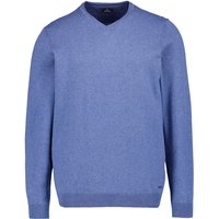 RAGMAN Herren Pullover blau unifarben von RAGMAN