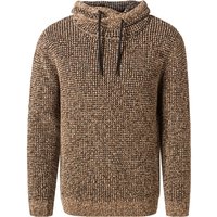 RAGMAN Herren Pullover braun Baumwolle unifarben von RAGMAN