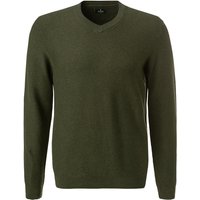 RAGMAN Herren Pullover grün Baumwolle unifarben von RAGMAN