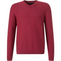 RAGMAN Herren Pullover rot Baumwolle unifarben von RAGMAN