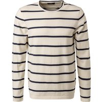 RAGMAN Herren Pullover weiß gestreift von RAGMAN