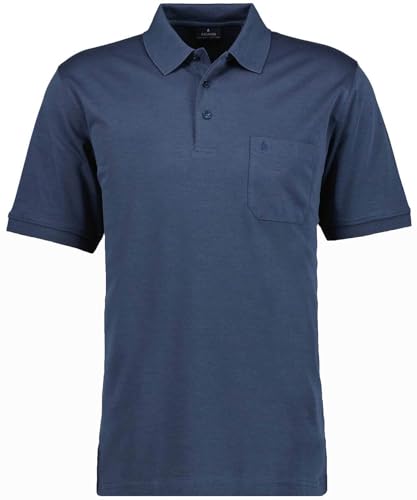 RAGMAN Herren RAGMAN Kurzarm Softknit Poloshirt 5X-Large, Azur-778 von RAGMAN