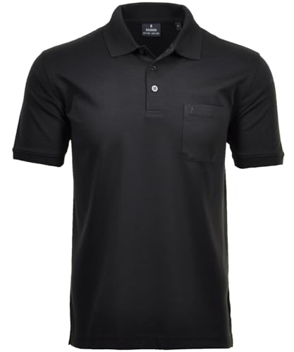 RAGMAN Herren RAGMAN Kurzarm Softknit Poloshirt 6X-Large, Schwarz-009 von RAGMAN