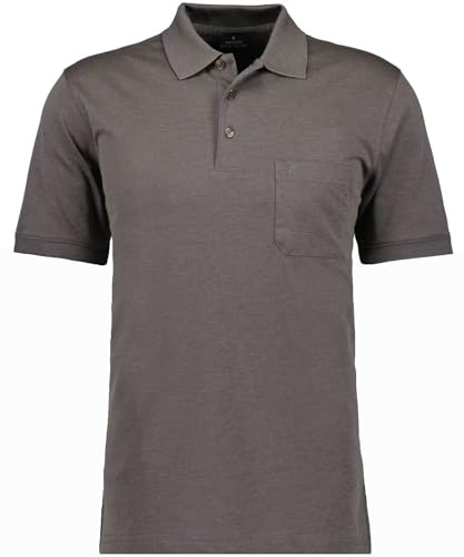 RAGMAN Herren RAGMAN Kurzarm Softknit Poloshirt 7XL, Macchiato-870 von RAGMAN