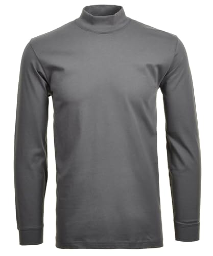 RAGMAN Herren RAGMAN Stehkragenshirt langarm Gr. M, Schiefer-028 von RAGMAN