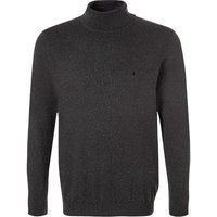 RAGMAN Herren Rollkragenpullover grau Baumwolle unifarben von RAGMAN