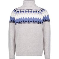 RAGMAN Herren Rollkragenpullover grau unifarben von RAGMAN