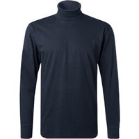 RAGMAN Herren Rollkragenshirt blau Baumwolle unifarben von RAGMAN