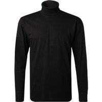 RAGMAN Herren Rollkragenshirt schwarz Baumwolle unifarben von RAGMAN