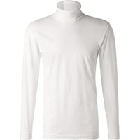 RAGMAN Herren Rollkragenshirt weiß Baumwolle unifarben von RAGMAN