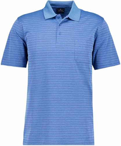 RAGMAN Herren Softknit-Polo Fineliner Aqua-702, XL von RAGMAN
