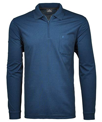 RAGMAN Herren Softknit-Polo Fineliner mit Zip S, Dunkelblau-793 von RAGMAN