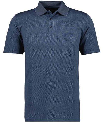 RAGMAN Herren Softknit-Polo Fischernetz Marine-070, 3XL von RAGMAN