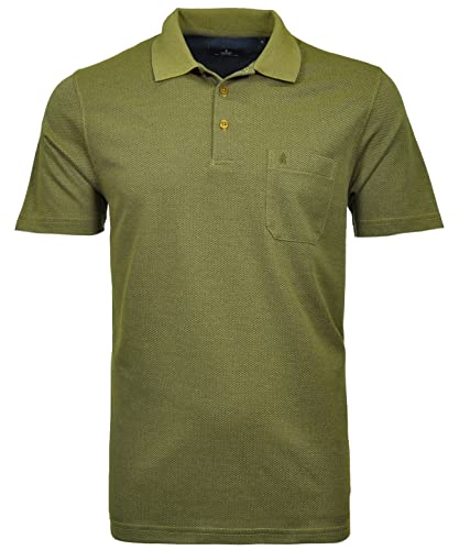 RAGMAN Herren Softknit-Polo Fishnet XL, Ocker-533 von RAGMAN