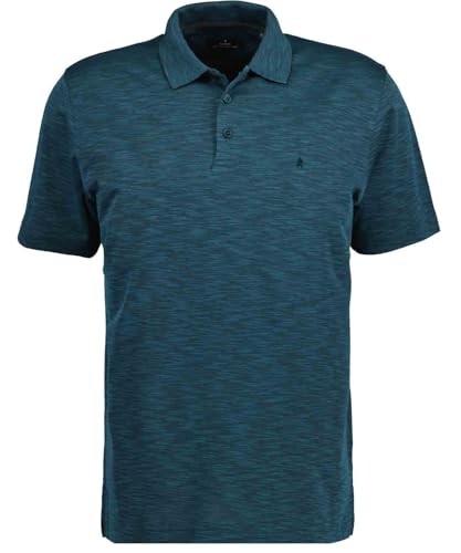RAGMAN Herren Softknit-Polo Flammdesign Dunkelgrün-357, XL von RAGMAN