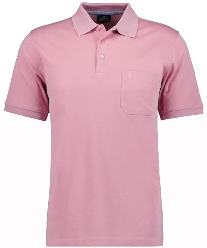 RAGMAN Herren Softknit-Polo mit Brusttasche, Kurzarm 3XL, Rosa-609 von RAGMAN