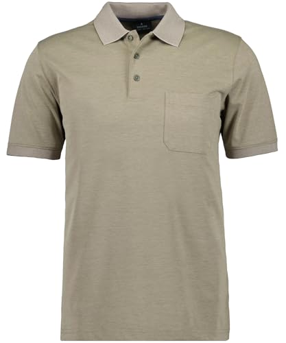 RAGMAN Herren Softknit-Polo mit Brusttasche, Kurzarm M, Kitt-881 von RAGMAN