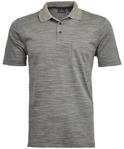 RAGMAN Herren Softknit-Polo mit Flamm-Optik 3XL, Kitt-881 von RAGMAN