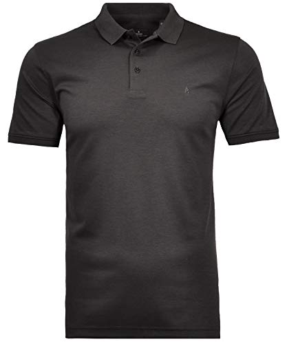 RAGMAN Herren Softknit-Polo modern fit 4XL, Anthrazit-019 von RAGMAN