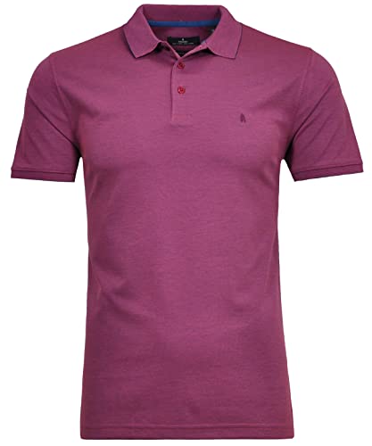 RAGMAN Herren Softknit-Polo modern fit L, Magenta-485 von RAGMAN