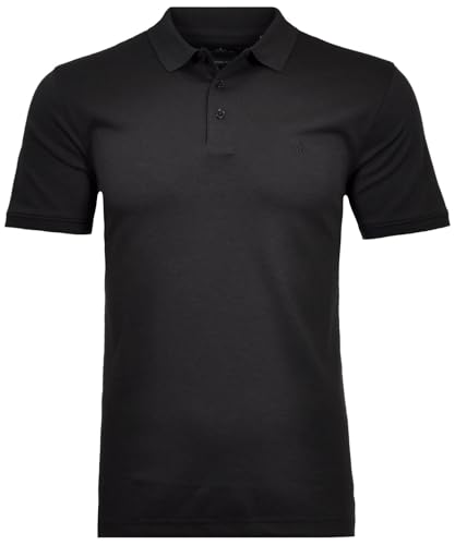RAGMAN Herren Softknit-Polo modern fit Schwarz-009, XL von RAGMAN