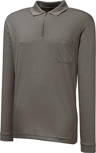 RAGMAN Herren Softknit-Poloshirt Langarm mit Zip L, Macchiato-870 von RAGMAN