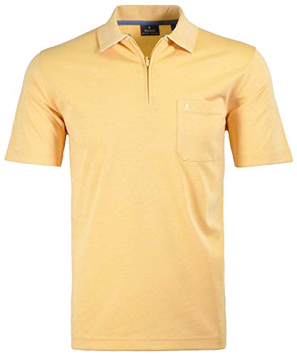 RAGMAN Herren Softknit-Poloshirt mit Zip 3XL, Gelb-056 von RAGMAN