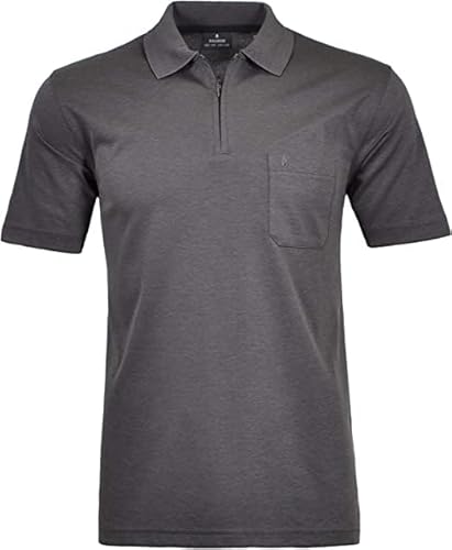 RAGMAN Herren Softknit-Poloshirt mit Zip 3XL, Schiefer-027 von RAGMAN