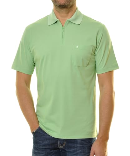 RAGMAN Herren Softknit-Poloshirt mit Zip Apfel-032, L RAGMAN Herren Softknit-Poloshirt mit Zip Apfel-032, L von RAGMAN