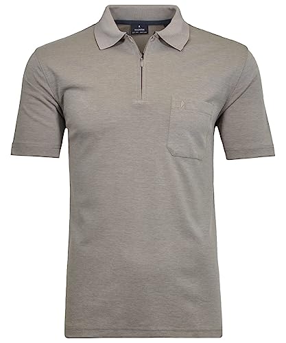 RAGMAN Herren Softknit-Poloshirt mit Zip M, Kitt-881 von RAGMAN