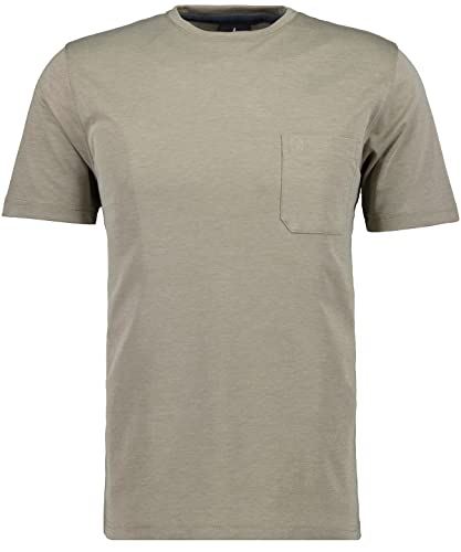 RAGMAN Herren Softknit T-Shirt Rundhals, mit Brusttasche 3XL, Kitt-881 von RAGMAN