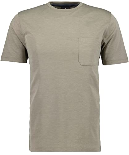 RAGMAN Herren Softknit T-Shirt Rundhals, mit Brusttasche XL, Kitt-881 von RAGMAN