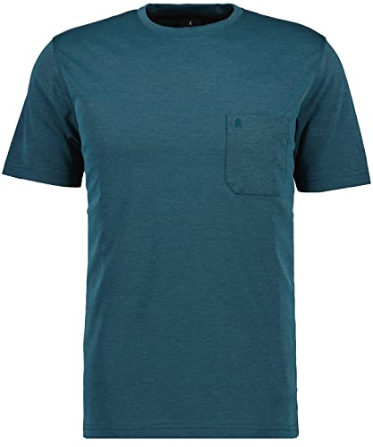 RAGMAN Herren Softknit T-Shirt Rundhals, mit Brusttasche XXL, Dunkelgrün-357 von RAGMAN