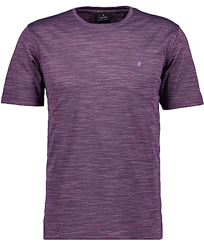 RAGMAN Herren Softknit-T-Shirt mit Rundhals und Flamm-Optik XXL, Violett-180 von RAGMAN