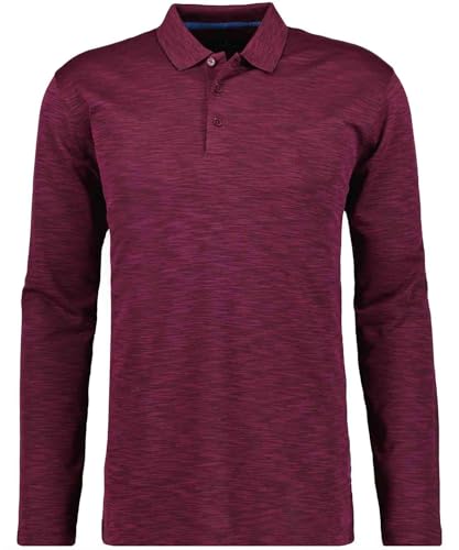 RAGMAN Herren Softknitpolo Flammdesign, Langarm Beere-620, 3XL von RAGMAN