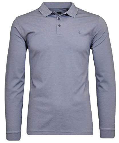 RAGMAN Herren Softknitpolo Langarm Modern Fit 3XL, Taube-073 von RAGMAN