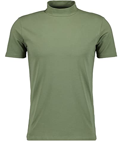 RAGMAN Herren Stehkragen-Shirt, Body fit M, Oliv-339 von RAGMAN