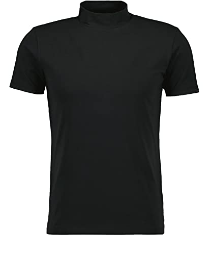 RAGMAN Herren Stehkragen-Shirt, Body fit XXL, Schwarz-009 von RAGMAN