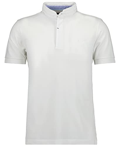 RAGMAN Herren Stehkragen-Shirt mit Knopfleiste M, Weiss-006 von RAGMAN