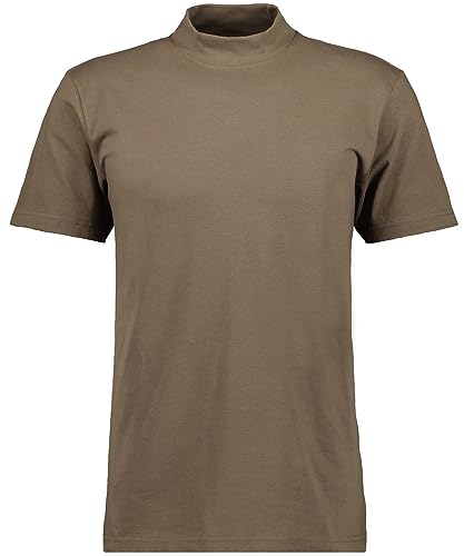 RAGMAN Herren Stehkragenshirt Kurzarm 3XL, Mokka-835 von RAGMAN