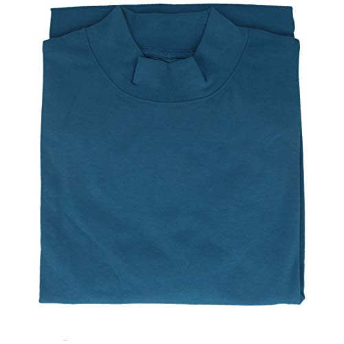 RAGMAN Herren Stehkragenshirt Langarm 4XL, Blau-718 von RAGMAN