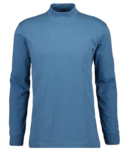 RAGMAN Herren Stehkragenshirt Langarm 5XL, Blau-717 von RAGMAN