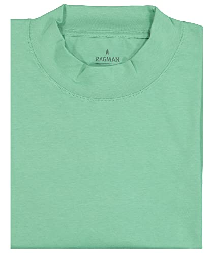 RAGMAN Herren Stehkragenshirt Langarm M, Hellgrün-304 von RAGMAN