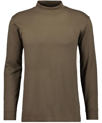 RAGMAN Herren Stehkragenshirt Langarm Mokka-835, XXL von RAGMAN