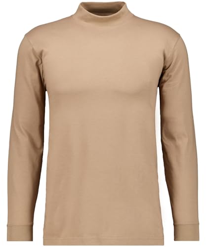 RAGMAN Herren Stehkragenshirt Langarm Zimt-088, M von RAGMAN
