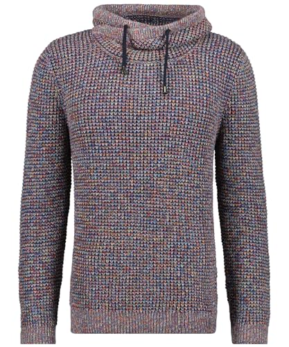 RAGMAN Herren Strick-Pullover mit speziellem Kragen 3XL, Schilf-131 von RAGMAN